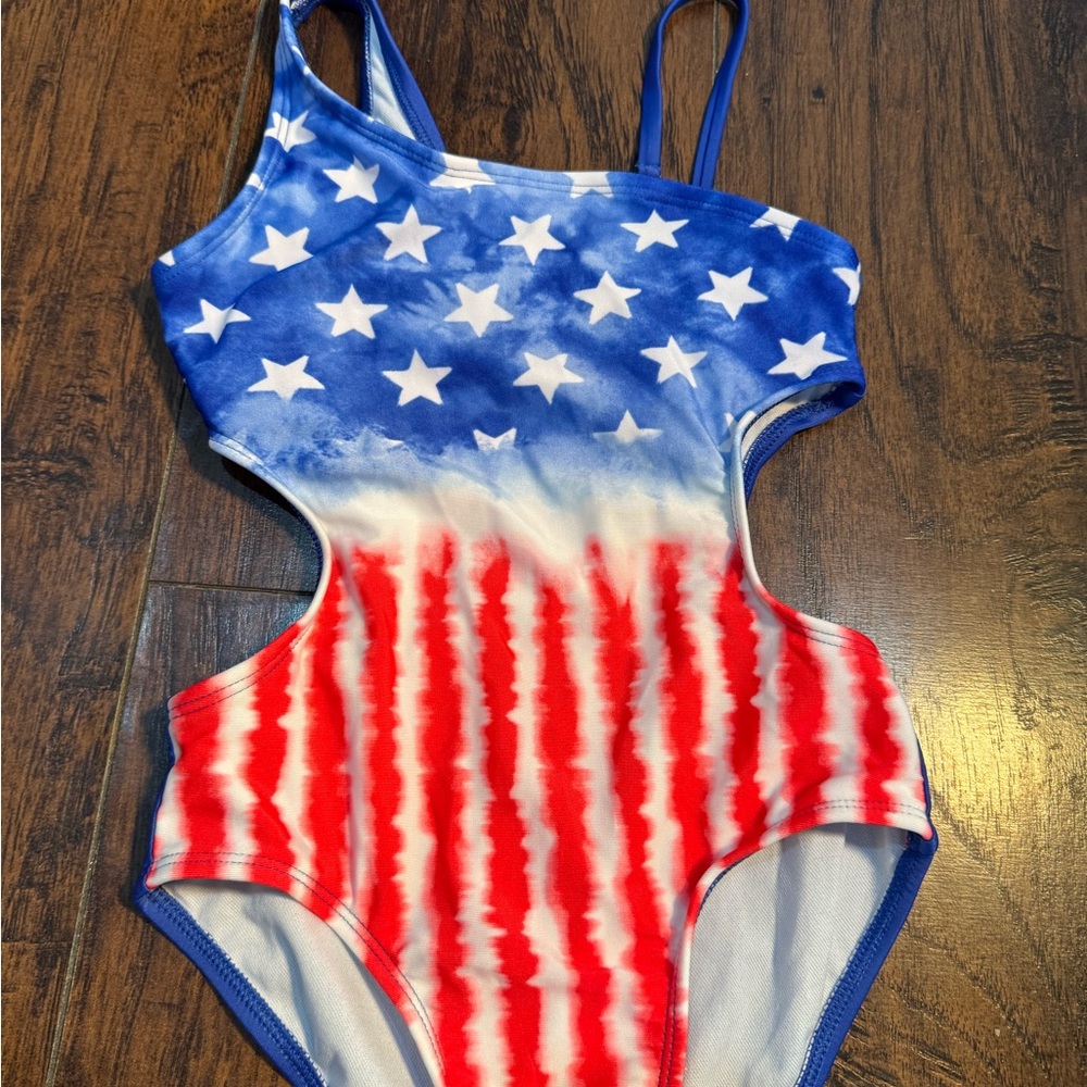 Art Class Blue and Red Swimsuit